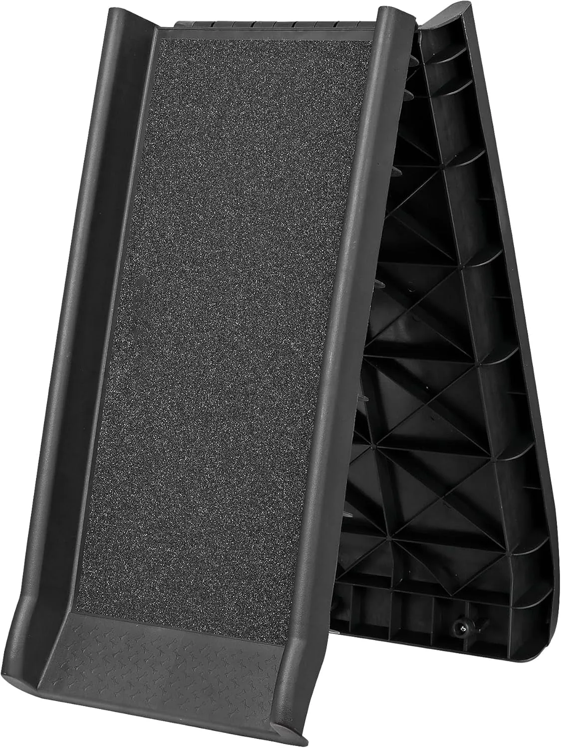 62 Inch Portable Folding Dog Ramp,Lightweight Outdoor Indoor Pet Ramp Stairs Step Ladder for Car, Truck, SUV, High Bed,Non-Slip Rug Surface Supports up to 154 Lb