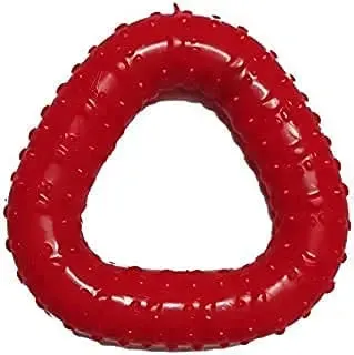 Adidog Dog Toy Combo (Spike Ball Toy   Rubber Bone Teething Toy   Triangle Toy), Pack of 3