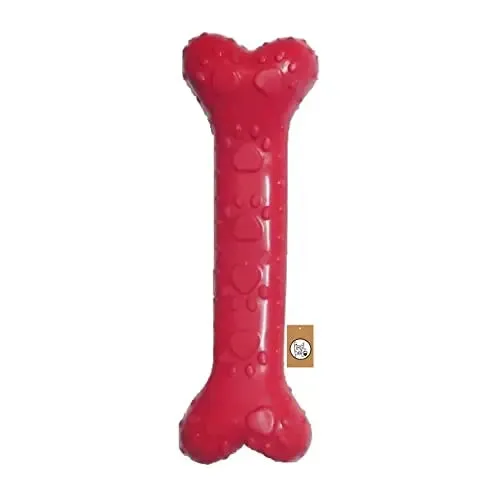 Adidog Dog Toy Combo (Spike Ball Toy   Rubber Bone Teething Toy   Triangle Toy), Pack of 3