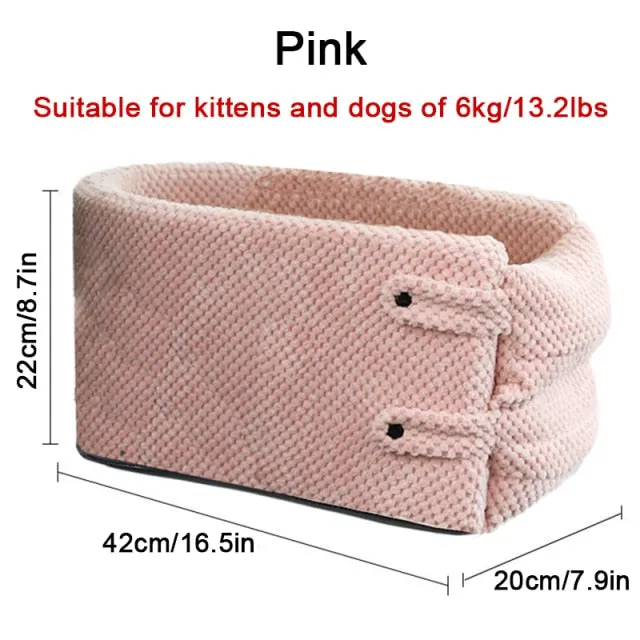 Car Pet Seat Gray Orange Pink
