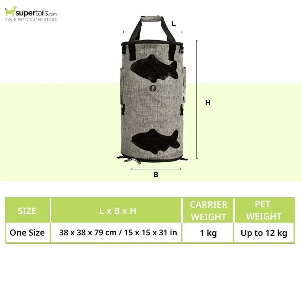 Fofos Comfort 2 in 1 Tunnel & Carrier for Dogs and Cats (Grey)