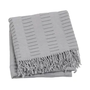 Grey Knit Throw