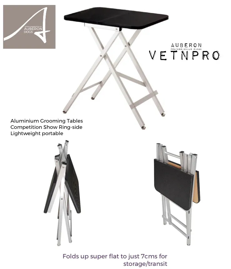 Groomers Competition Show ring-side portable grooming table 1 colour 1 size left super lightweight foldable SILVER only