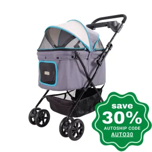 Ibiyaya - Easy Strolling Pet Buggy - Simple Gray