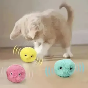 Interactive Chirping Cat Toy Balls