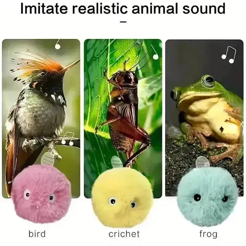 Interactive Chirping Cat Toy Balls