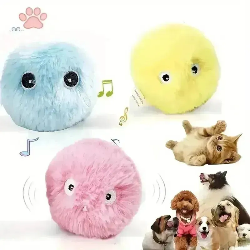 Interactive Chirping Cat Toy Balls