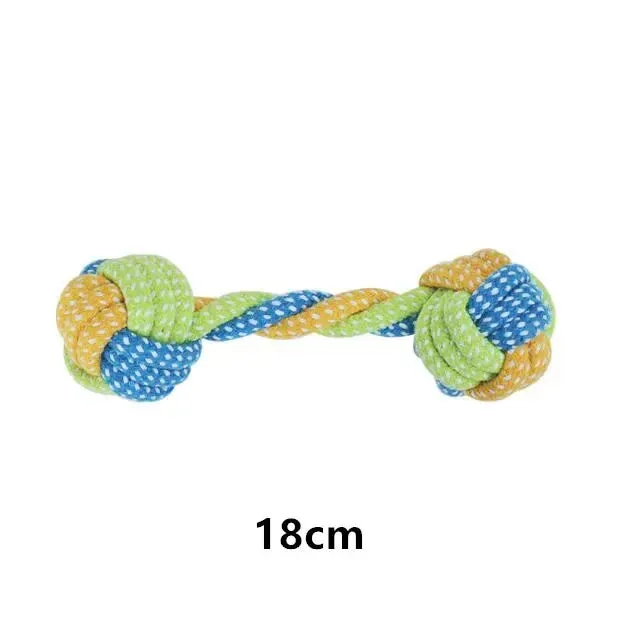 Interactive Cotton Rope Dog Toy Set – Chew, Fetch, and Tug Toys for Dogs of All Sizes