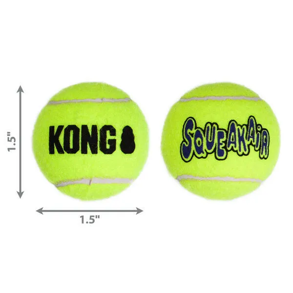 KONG Air Squeaker Tennis Balls for Dogs
