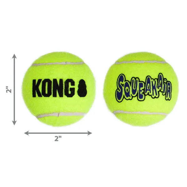 KONG Air Squeaker Tennis Balls for Dogs