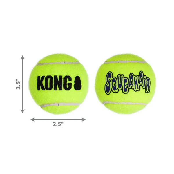 KONG Air Squeaker Tennis Balls for Dogs