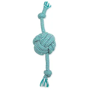 Mammoth Flossy Chews Extra Fresh Monkey Fist Balls With Rope Toy For Dogs