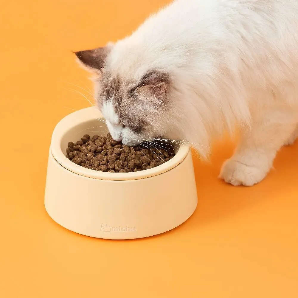 Michu Premium Ceramic Cat Bowl Set for Discerning Owners