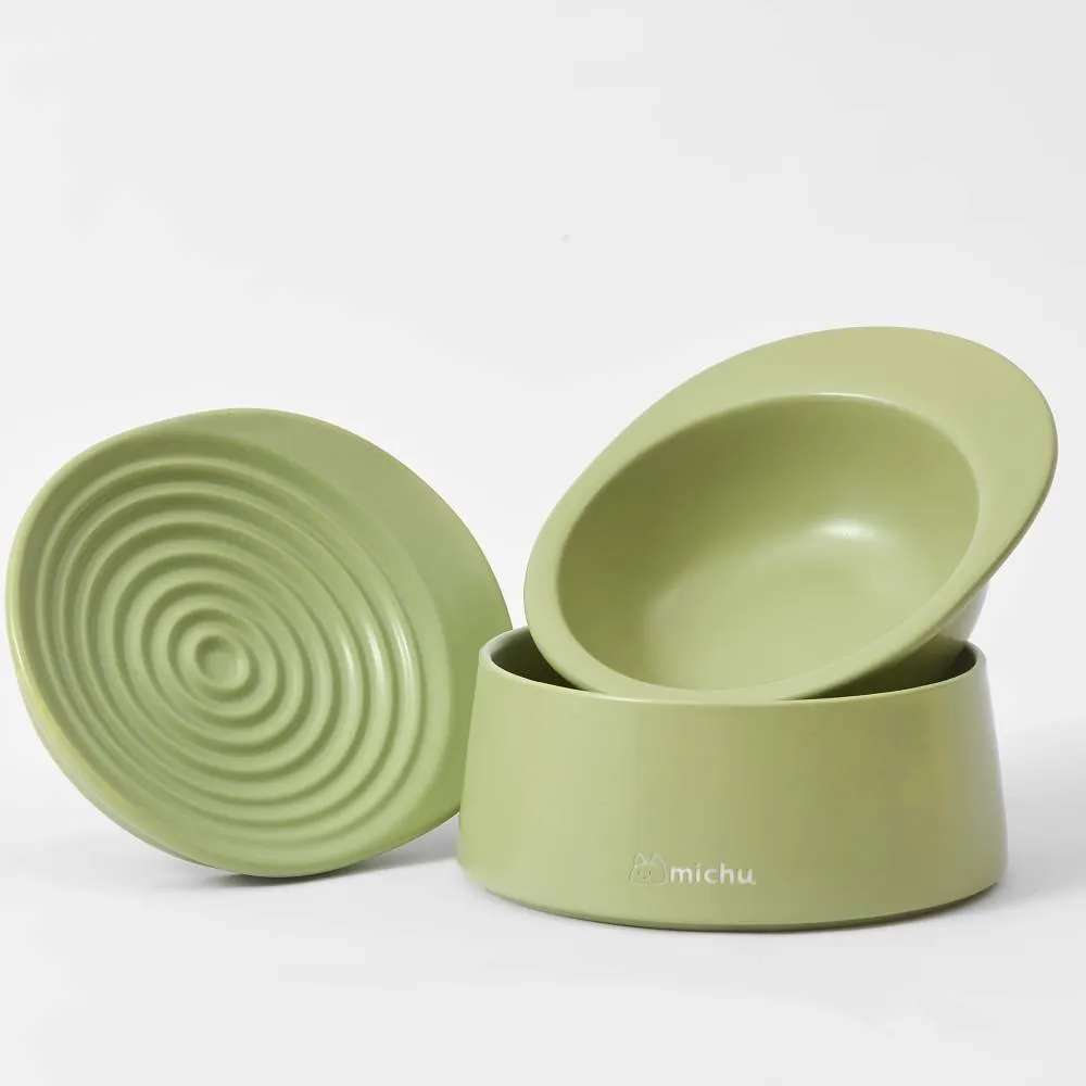 Michu Premium Ceramic Cat Bowl Set for Discerning Owners