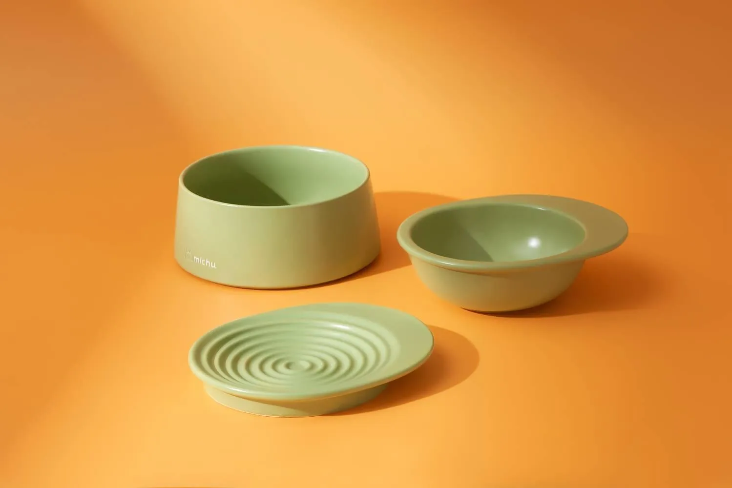 Michu Premium Ceramic Cat Bowl Set for Discerning Owners
