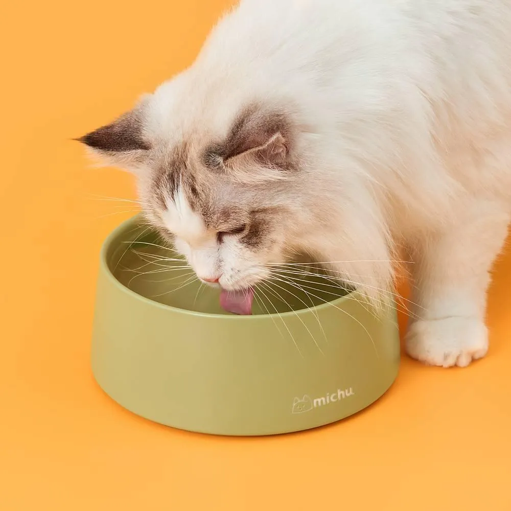 Michu Premium Ceramic Cat Bowl Set for Discerning Owners