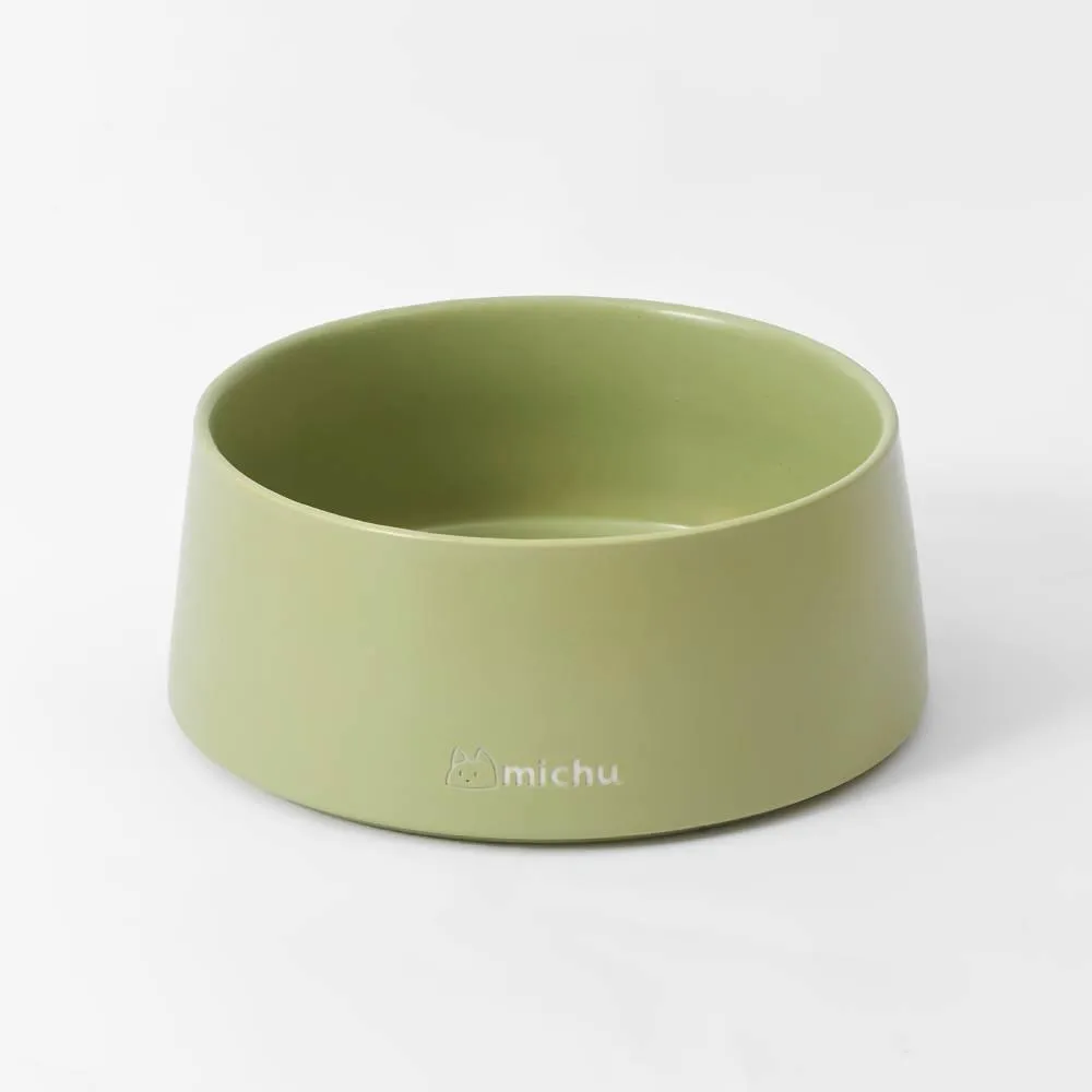 Michu Premium Ceramic Cat Bowl Set for Discerning Owners