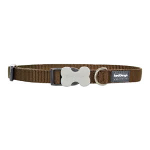 Red Dingo Dog Collar Brown L (25mm x 41-63cm)