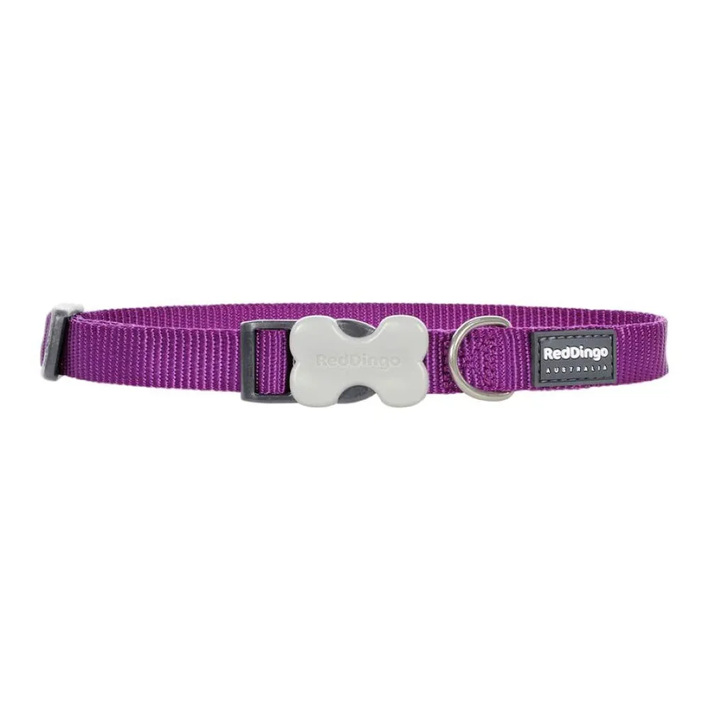 Red Dingo Dog Collar Purple S (12mm x 20-32cm)
