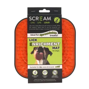 SCREAM LICKIT MAT CAGE ORANGE