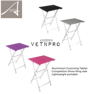 SOLD Out Aluminium Groomers Competition, Show ring-side portable grooming table 4 colours 2 sizes super lightweight foldable