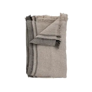 Tizza Linen Bedspread | Kaki 135x190cm