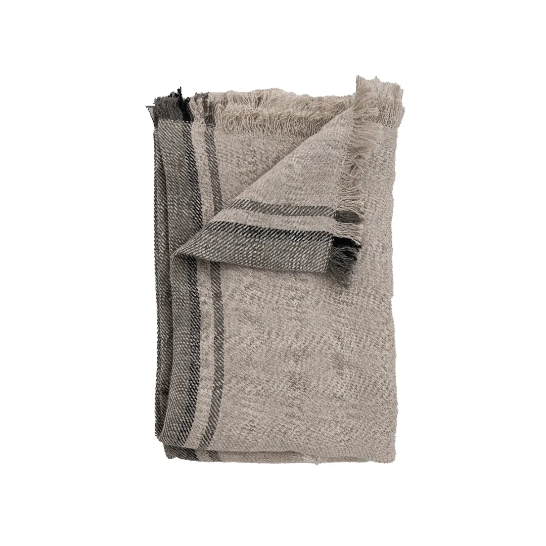 Tizza Linen Bedspread | Kaki 135x190cm