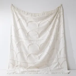 Tufted Tassel Throw / Blanket
