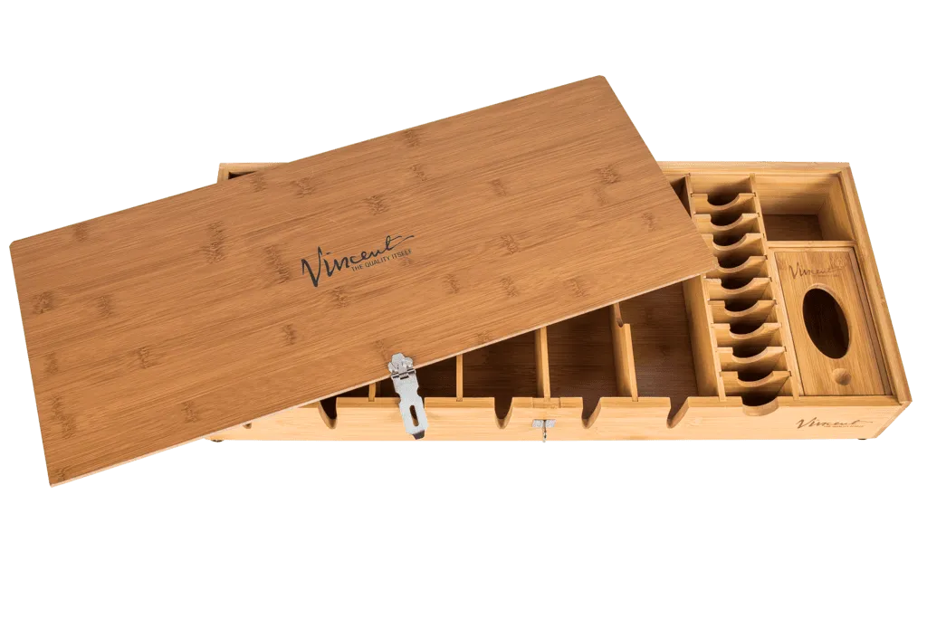Vincent Bamboo Counter Top Barber Tray 8 - natural #VT10200