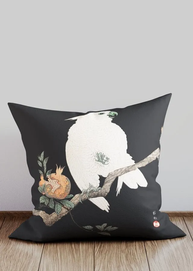 Vintage Japanese Cockatoo Cushion